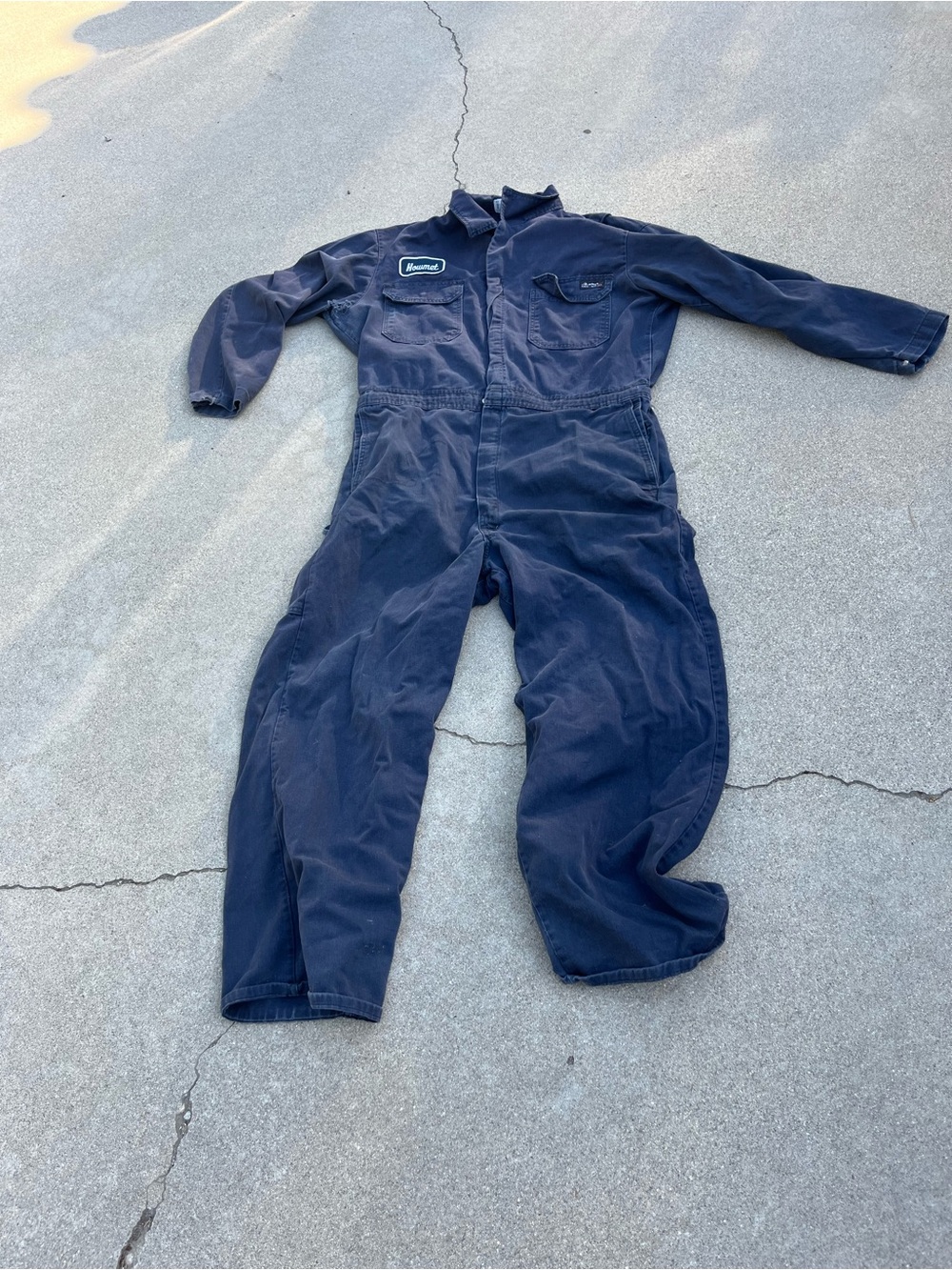 Men’s Blue Bulwark Coveralls size XL Flame Resistant